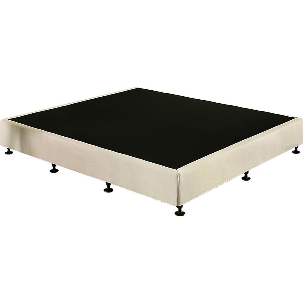 V63-823271-202505231123-00 Palermo King Ensemble Bed Base Platinum Natural Sand Linen Fabric - Image 1