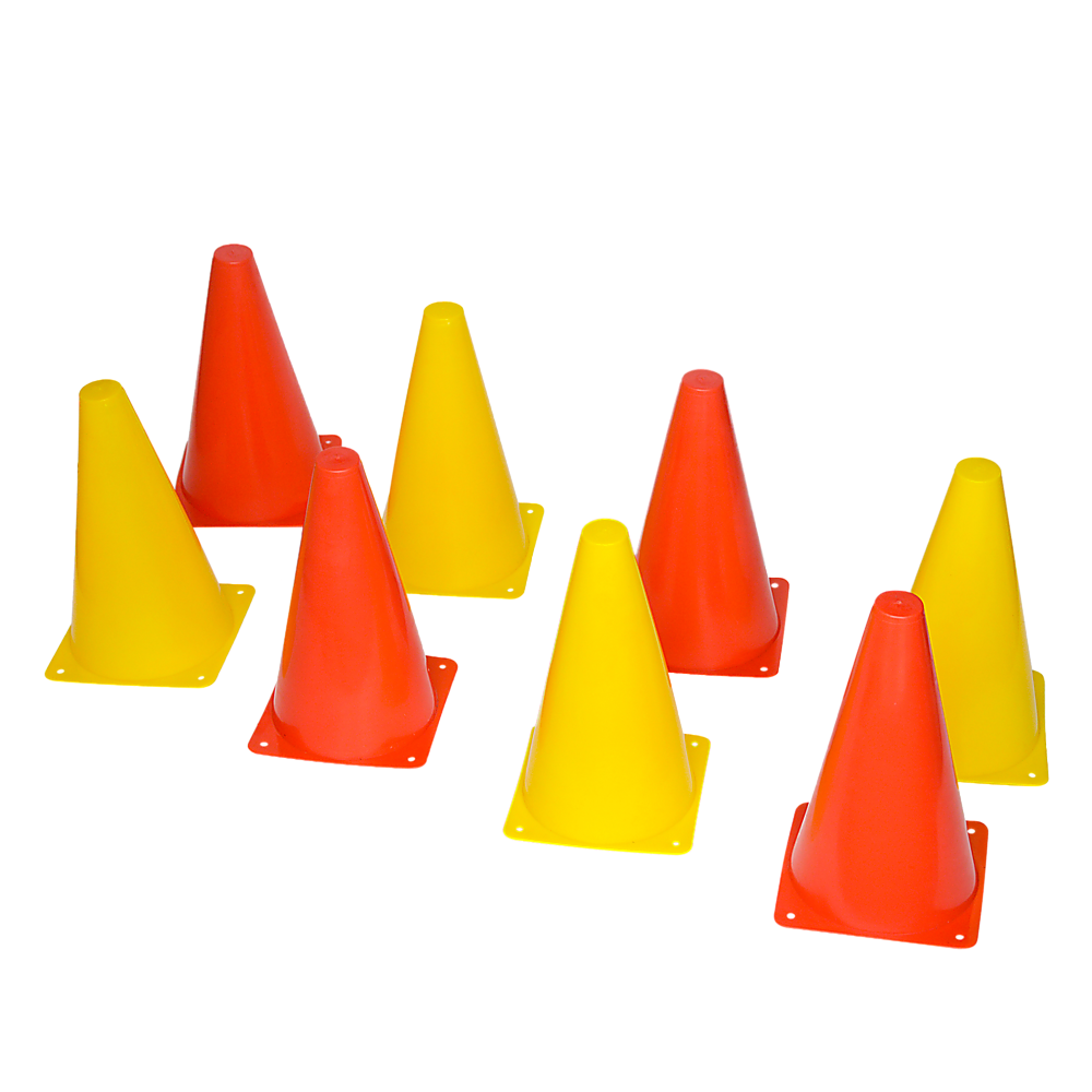 V63-823761-25959-00 230mm Training Cones Set Witches Hat Football Soccer Rugby Traffic - Image 1