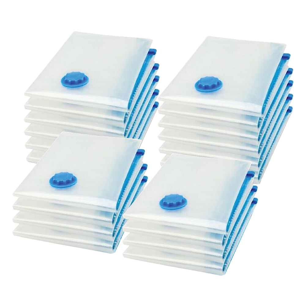V63-823781-25962-00 Vacuum Bags Clothes Sealed Clothing Bag Travel Compact Storage Space Saver x20 - Image 1