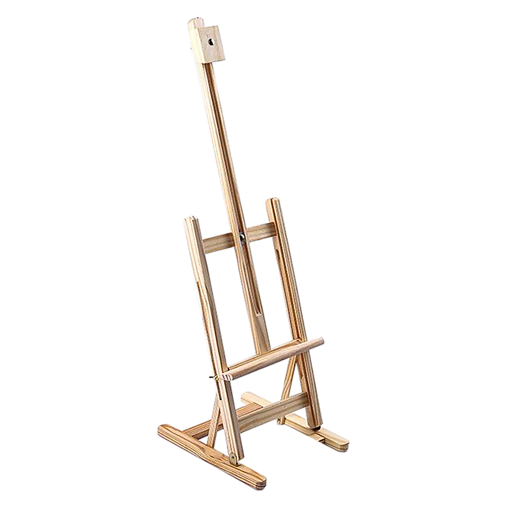V63-825931-19081-00 Tabletop Easel Wood Studio H-Frame Artist Art Display Painting Shop Tripod Stand Wedding - Image 1