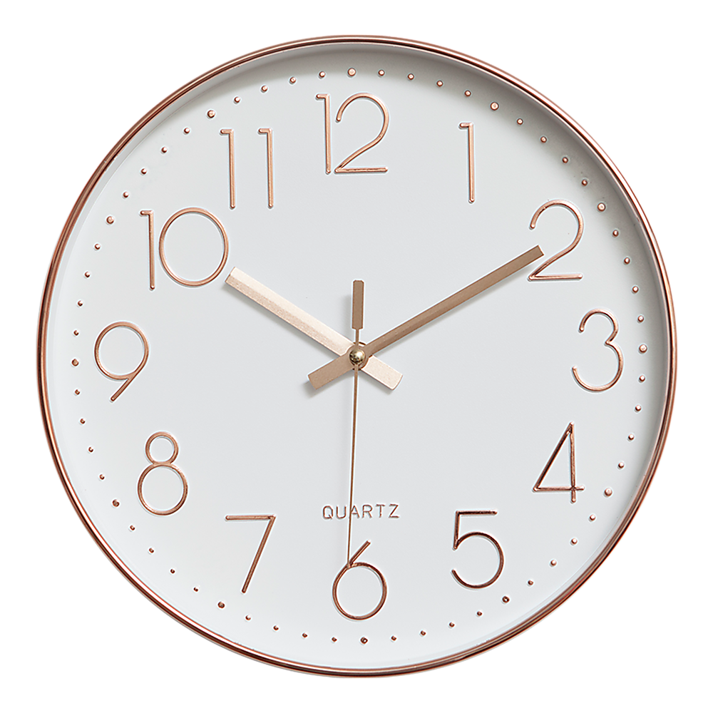 V63-825981-638ed725dc5ab.1000x1000-00 Modern Wall Clock Silent Non-Ticking Quartz Battery Operated Rose Gold - Image 1
