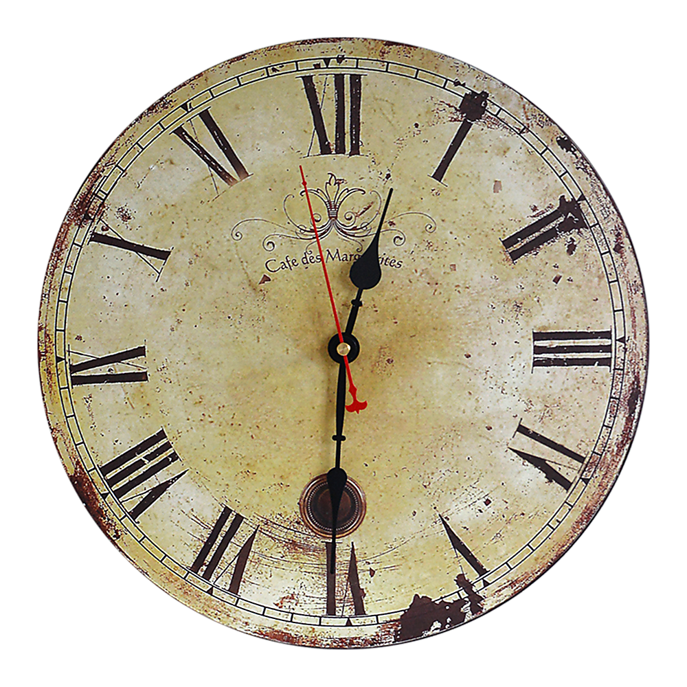 V63-826071-637f197e67806.1000x1000-00 Large Vintage Wall Clock Kitchen Office Retro Timepiece - Image 1