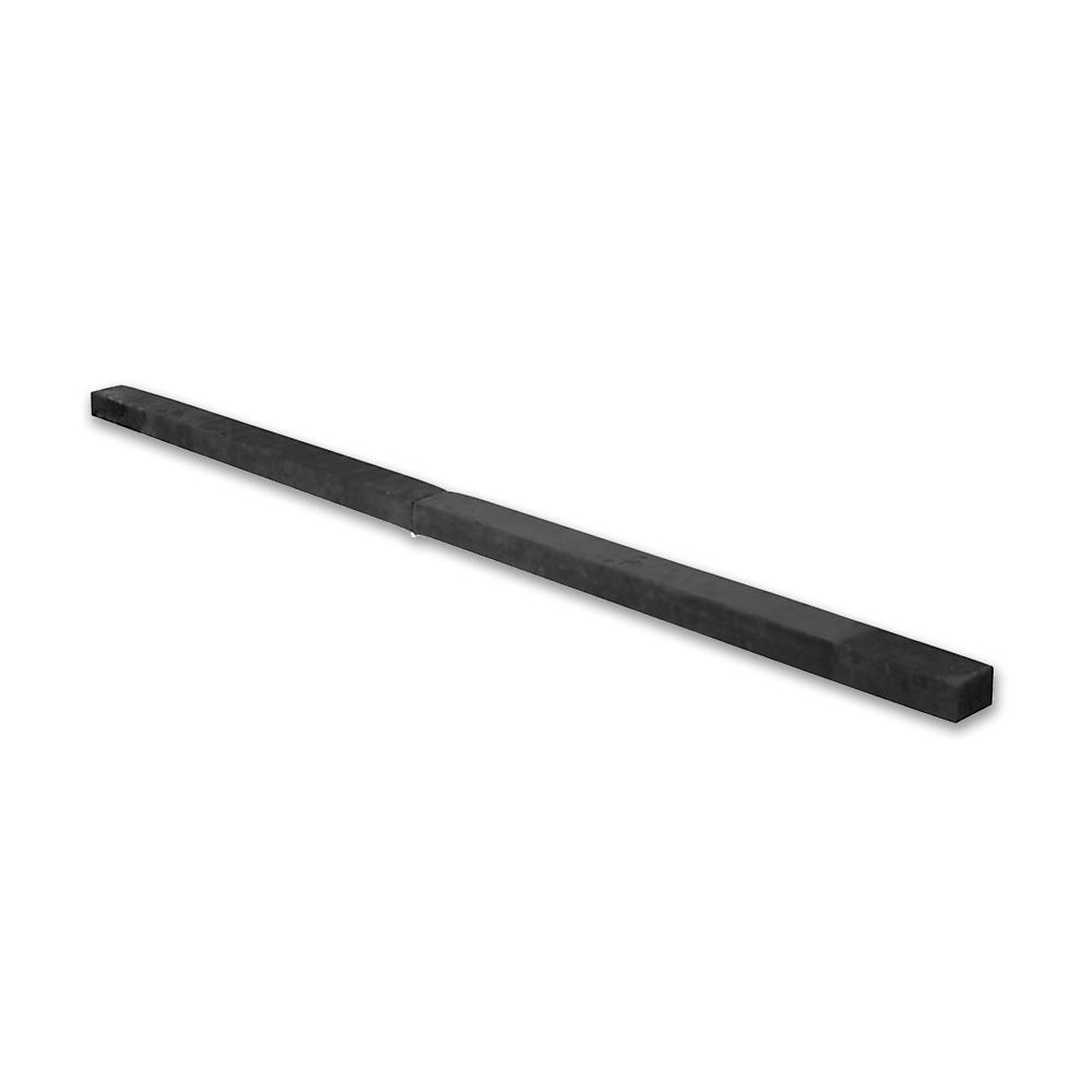 V63-826781-20079-00 2.2m Gymnastics Folding Balance Beam Black Synthetic Suede - Image 1