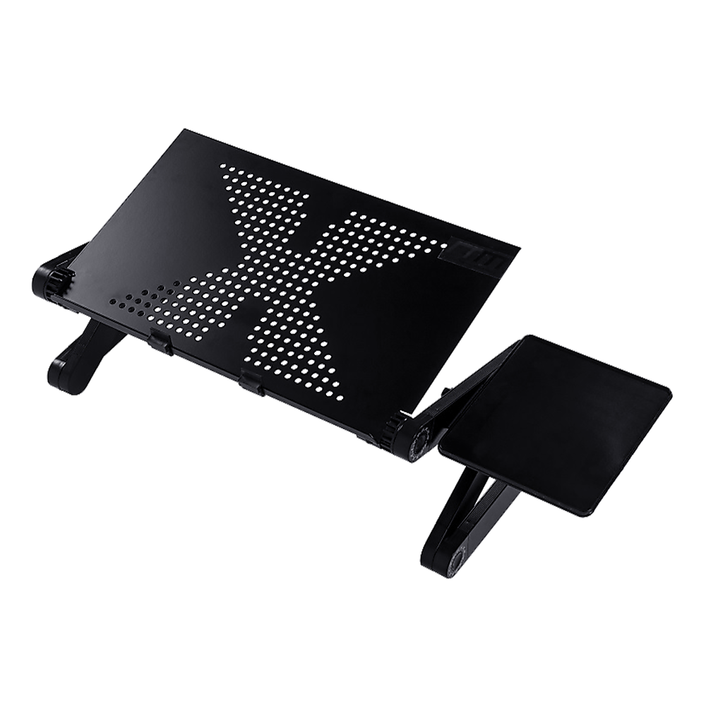 V63-827821-26359-00 Aluminium Alloy Folding Laptop Computer Stand Desk Table Tray On Bed Mouse - Image 1