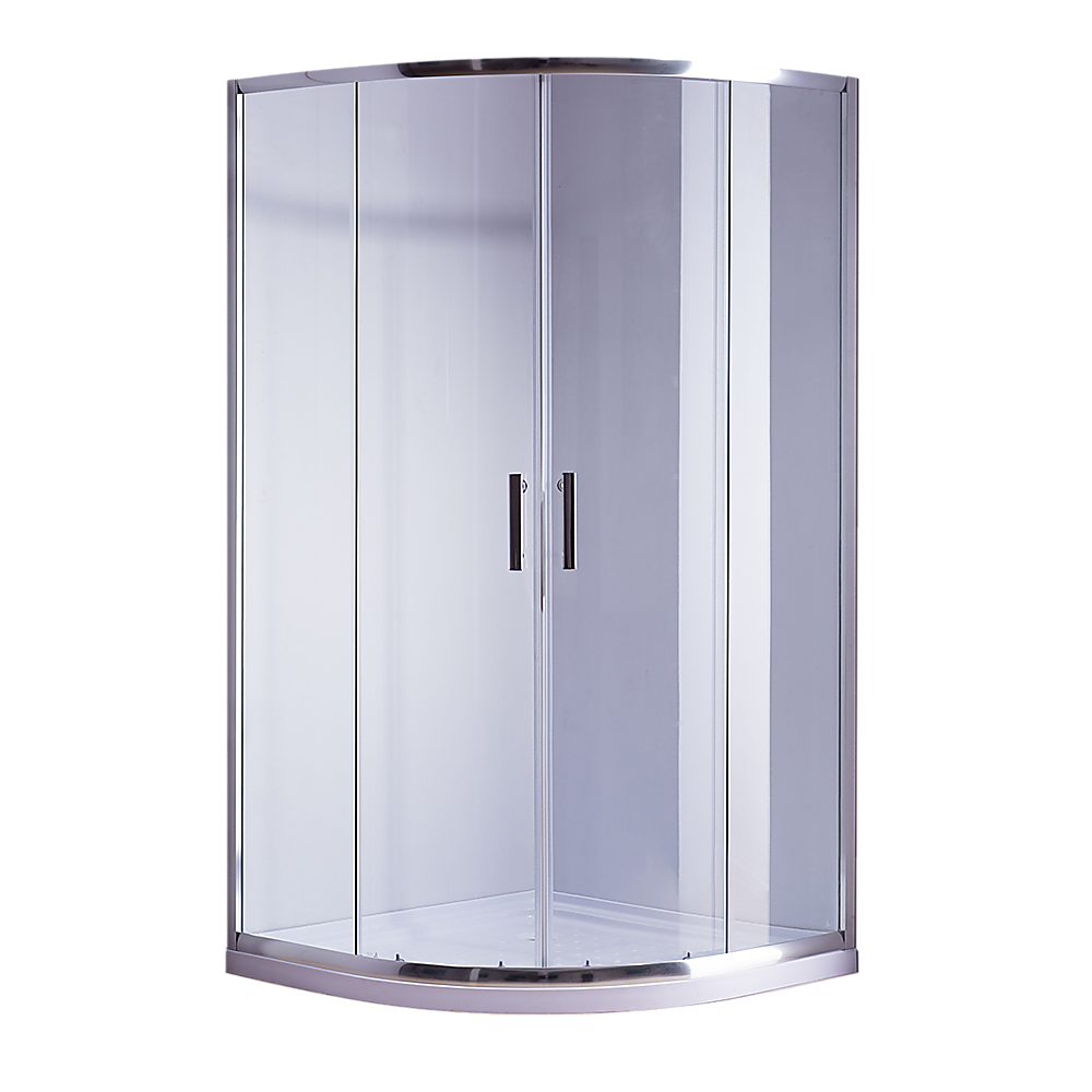 V63-830051-631ab1289e8eb.1000x1000-00 90 x 90cm Rounded Sliding 6mm Curved Shower Screen with Base in Chrome - Image 1