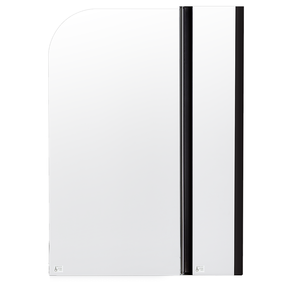 V63-830191-631589b04a8d8.1000x1000-00 180 Degree Pivot Door 6mm Safety Glass Bath Shower Screen 1200x1400mm By Della Francesca - Image 1