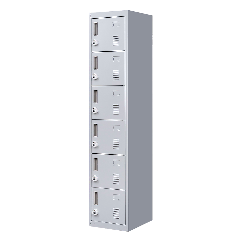 V63-832701-23063-00 6-Door Locker for Office Gym Shed School Home Storage - Image 1