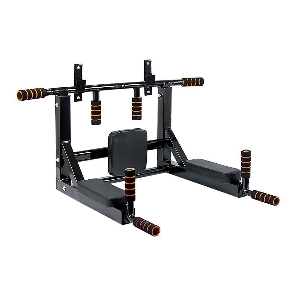 V63-833631-21982-00 Heavy Duty Wall Mounted Power Station - Knee Raise - Pull Up - Chin Up -Dips Bar - Image 1