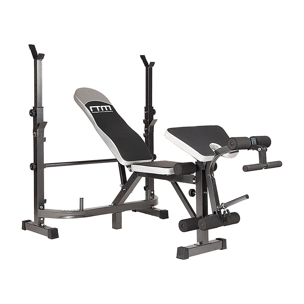 V63-834321-26762-00 Multi Station Home Gym Weight Bench Press Leg Equipment Set Fitness Exercise - Image 1