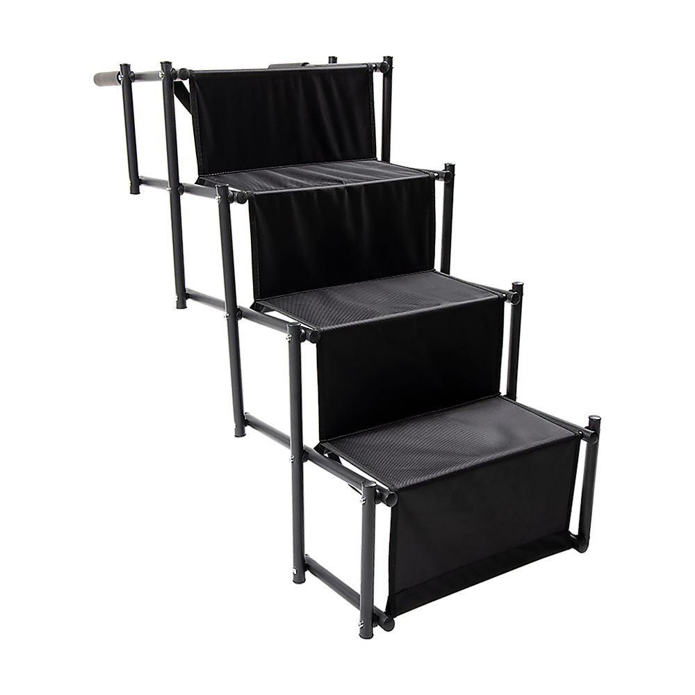 V63-835751-202503211911-00 Folding Pet Dog Car Boot Access Steps Ladder Stairs Strong Lightweight - Image 1