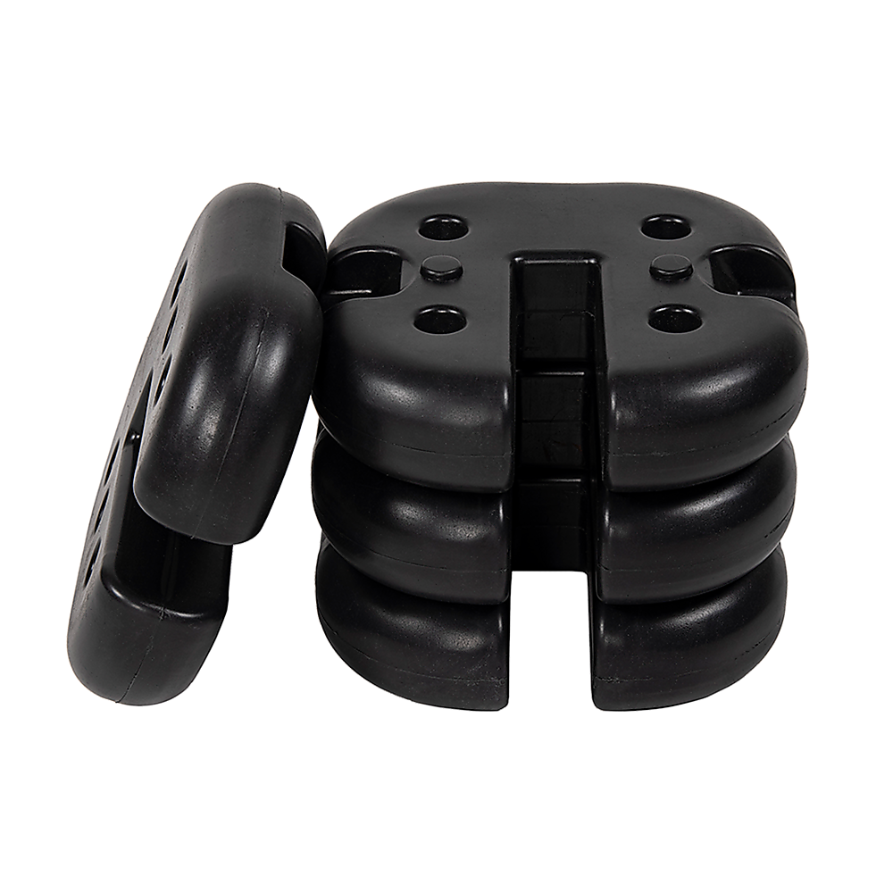 V63-836371-26598-00 4pcs Outdoor Canopy Tent Leg Weights Anchor Stand Heavy Duty Gazebo Discs Base - Image 1