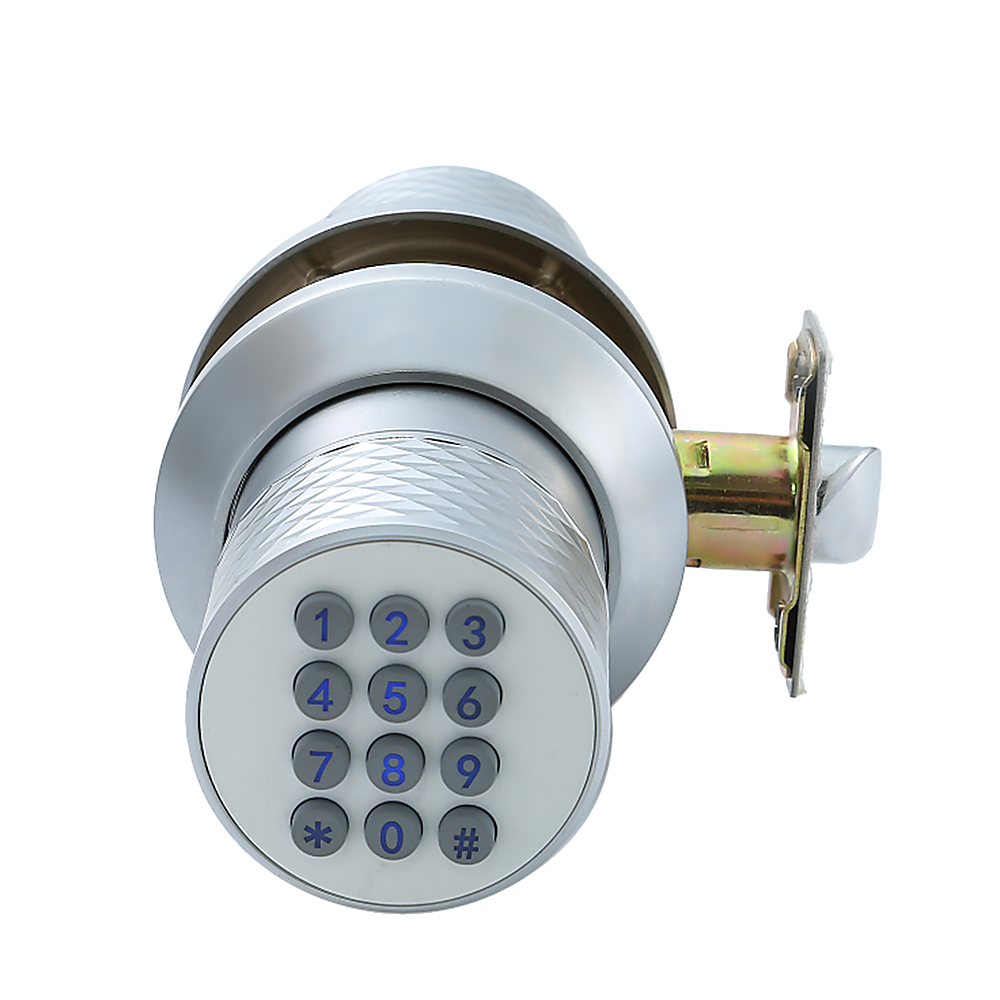 V63-837851-46786-00 Digital Electronic Code Door Lock Keyless Entry Keypad Programmable Lock Knob - Image 1