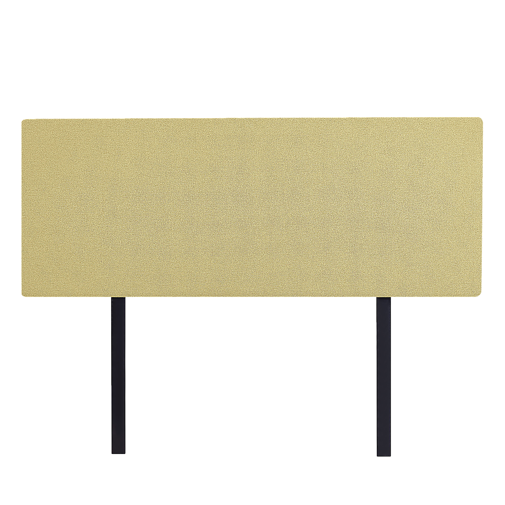 V63-839561-63855a395f731.1000x1000-00 Linen Fabric Queen Bed Deluxe Headboard Bedhead - Sulfur Yellow - Image 1