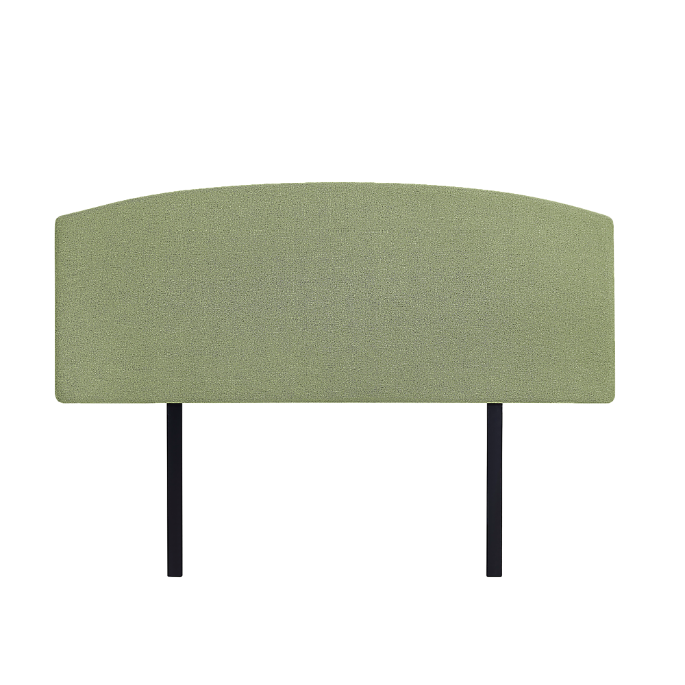 V63-839811-6384da5ab25d9.1000x1000-00 Linen Fabric Queen Bed Curved Headboard Bedhead - Olive Green - Image 1