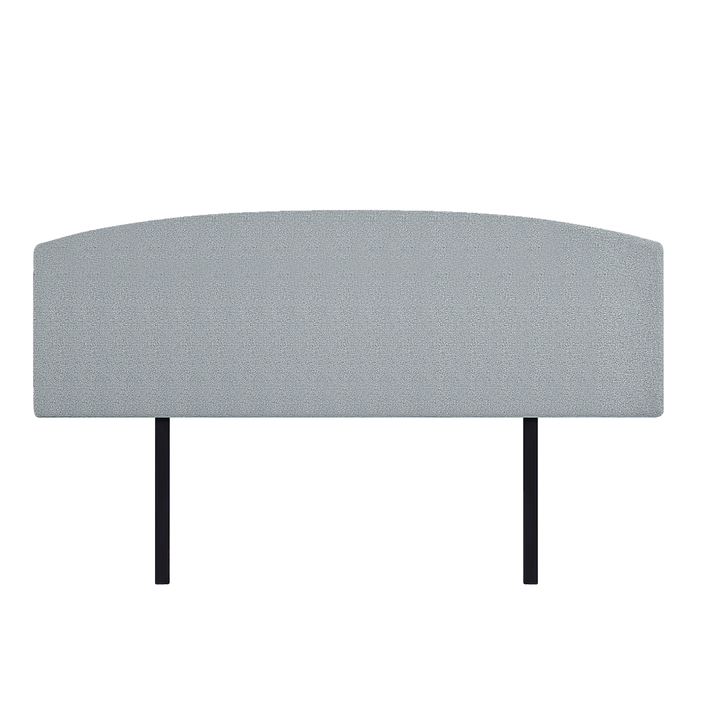 V63-839901-6384e2da02bbb.1000x1000-00 Linen Fabric King Bed Curved Headboard Bedhead - Stone Grey - Image 1