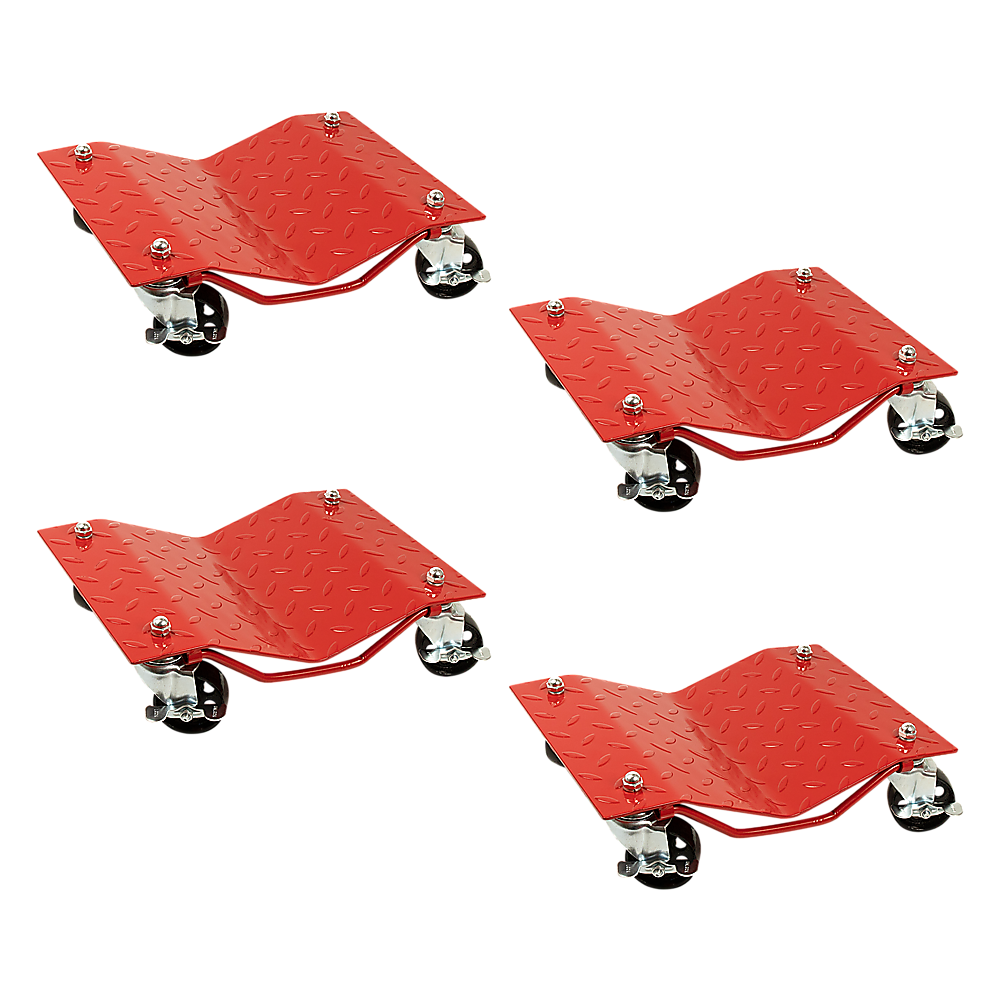 V63-840401-69289-00 Auto Dolly Car Dolly Wheel Tire 12"x16" Skate 6000lb Repair Slide Set of (4) - Image 1