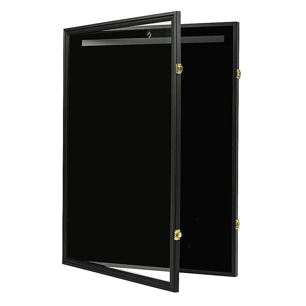 V63-840541-73613-00 Wall Display/Case Lockable Rack 80cm Football Basketball Jersey Storage Box - Image 1
