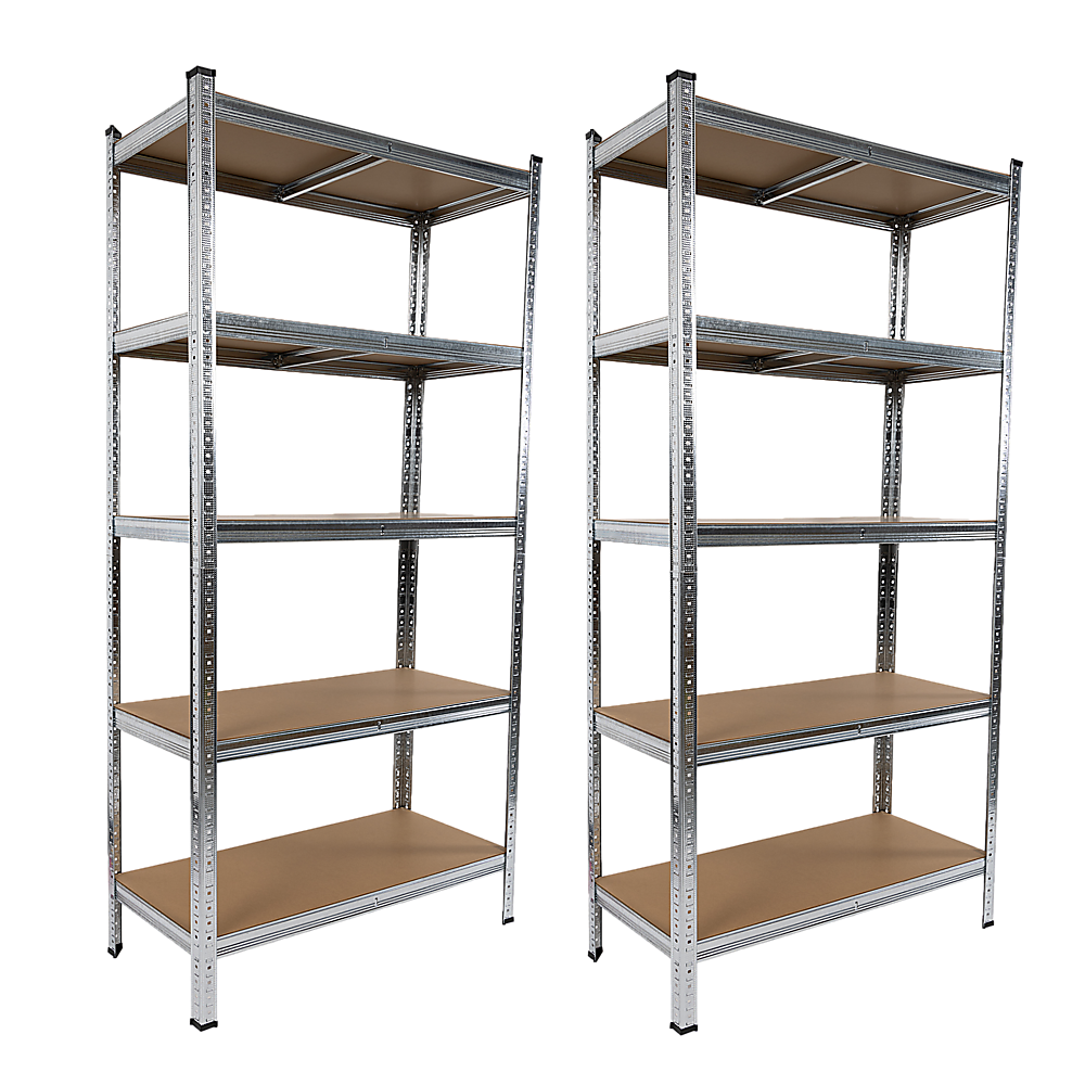 V63-842041-83848-00 2 x 1.8M Garage Shelving Warehouse Rack Storage Shelves Pallet Racking - Image 1