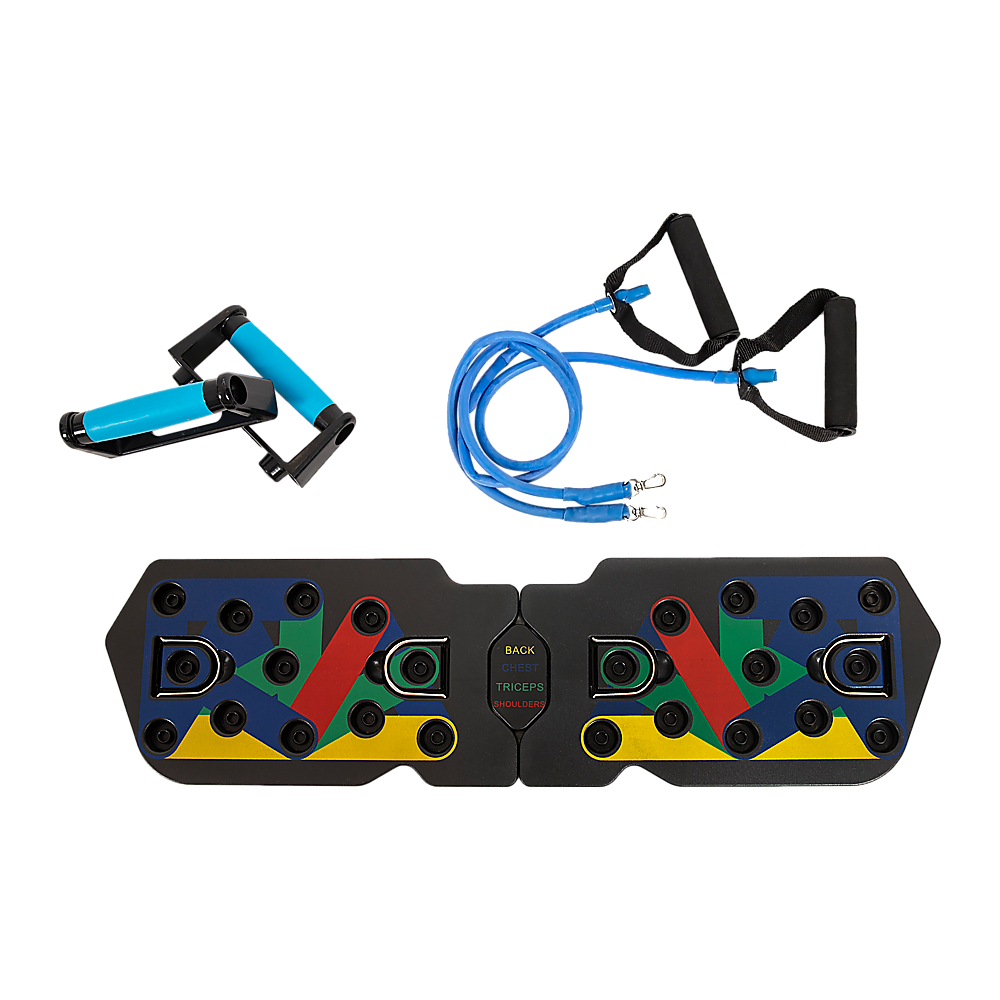 V63-842351-89073-00 Push Up Board Rack System 13-in-1 Body Building Exercise Workout Tools - Image 1