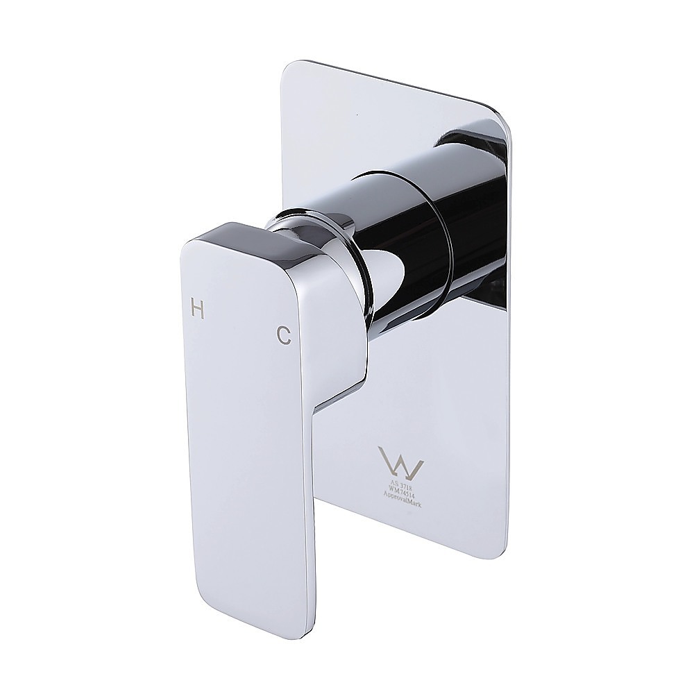 V63-847951-202509041805-00 Single Square Shower Bath Mixer Tap Bathroom WATERMARK Approved in Chrome - Image 1
