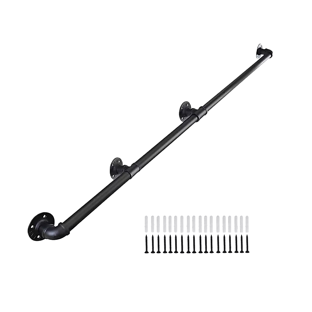 V63-850211-210442-00 1m Handrail Stair Rail Grab Balustrade Staircase Banister + Installation Kit - Image 1