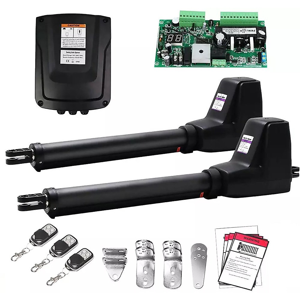 V63-920821-202283-00 800KG Double Swing Auto Motor Remote Gate Opener Basic Kit - Image 1