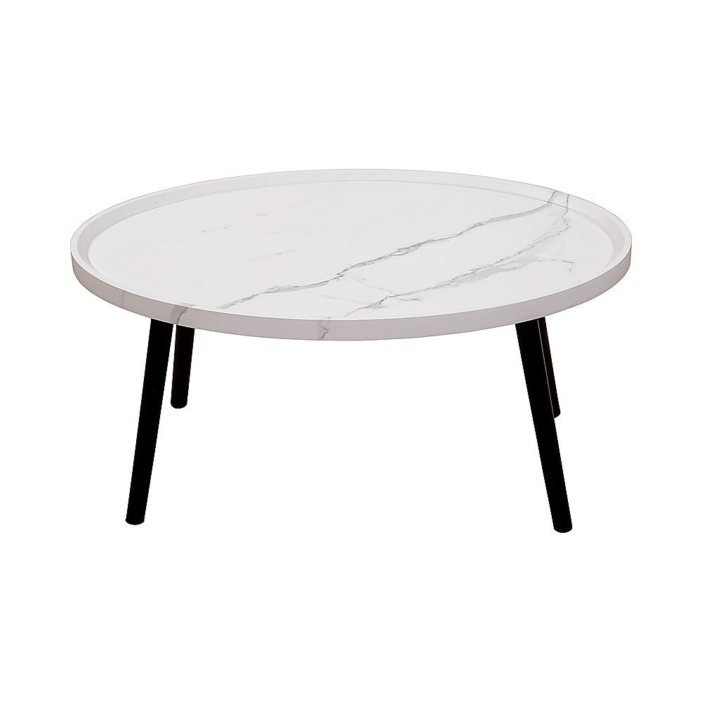 V63-921071-205922-00 Oval Coffee Table Mid Century Modern Minimalist Display - Image 1