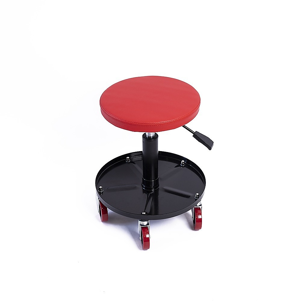 V63-929951-212152-00 Rolling Shop Stool Mechanics Garage Stool Adjustable Work Seat Creeper - Image 1