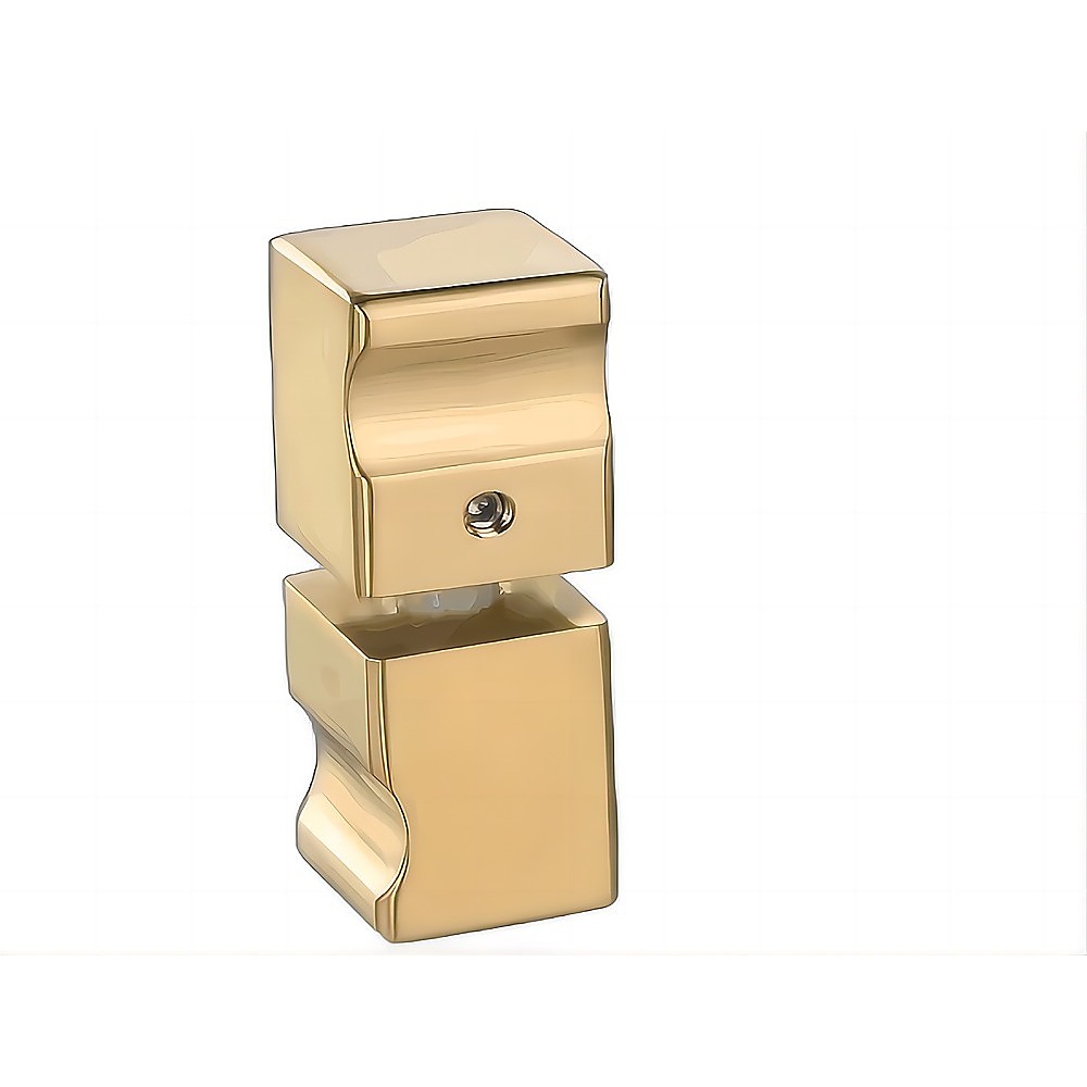 V63-930371-201159-02 Brass Shower Door Square knob Handle in Gold - Image 1
