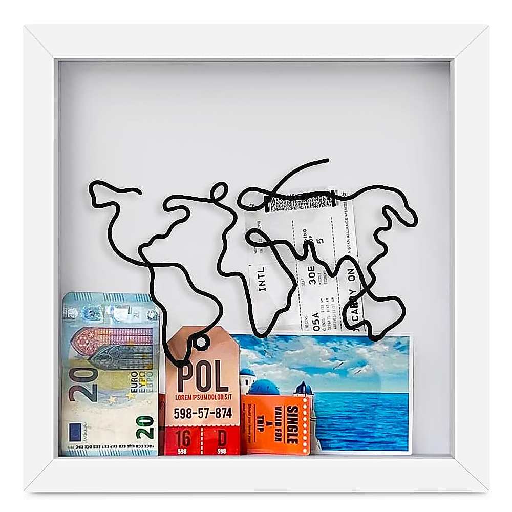 V63-931841-212067-00 Explorer Memory Box Keepsake Picture Frame Wall Table - Image 1