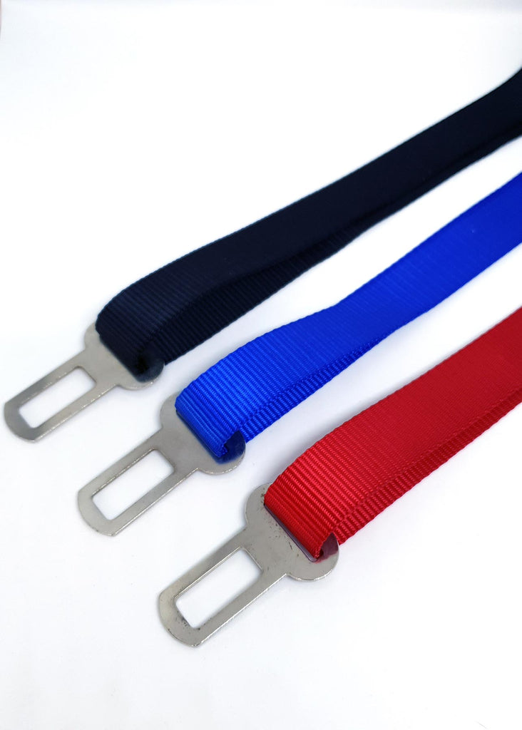 V631-MDPSBBLU-186083-00 Seat Belt Safety Travel Attachment Connector - Moondidley Pets Blue - Image 1