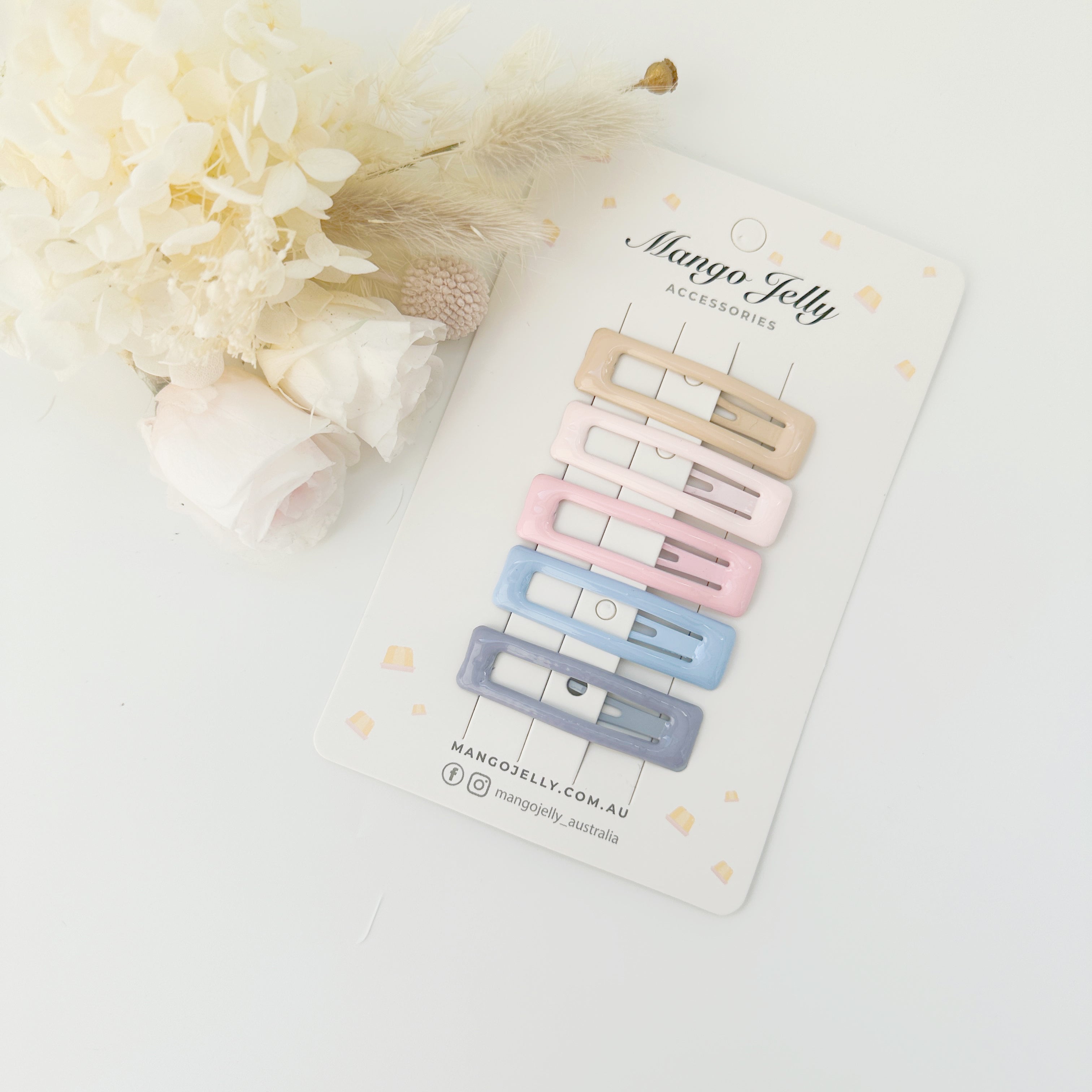 V659-HC-BUTTERCREAM-ICECREAM-BAR-2-M-160815-00 MANGO JELLY Butter Cream Hair Clips Collection - Ice cream Bar clips - Twin Pack - Image 1