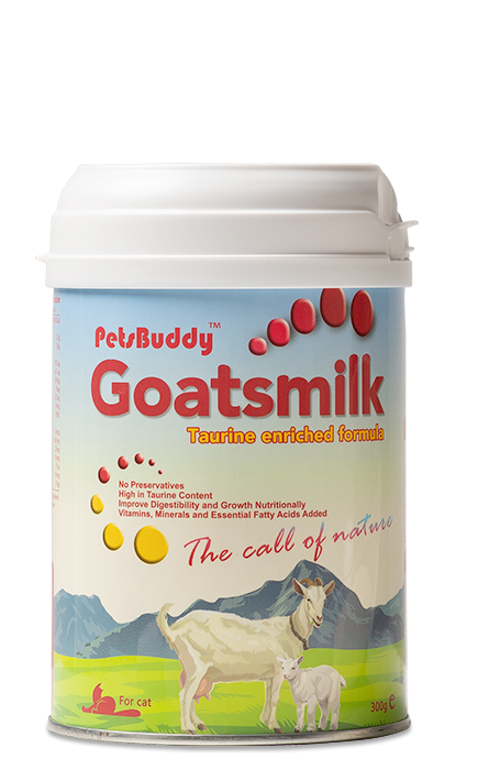 V666-PBGC300-187627-00 PetsBuddy Goatmilk Taurine Enriched Formula For Cats 300g - Image 1