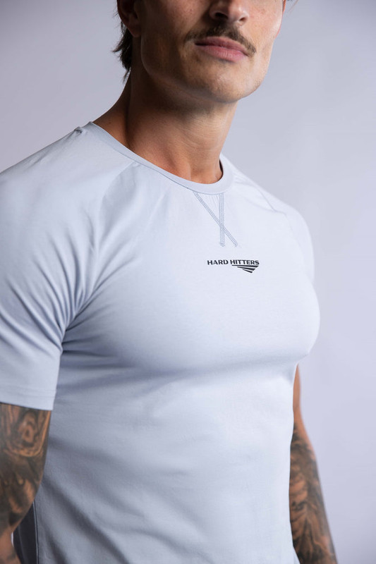 V697-RAGLAN-CREW-TEE-STEEL-BLUE-X-LARGE-218026-00 HARD HITTERS RAGLAN CREW TEE STEEL BLUE X-LARGE - Image 1