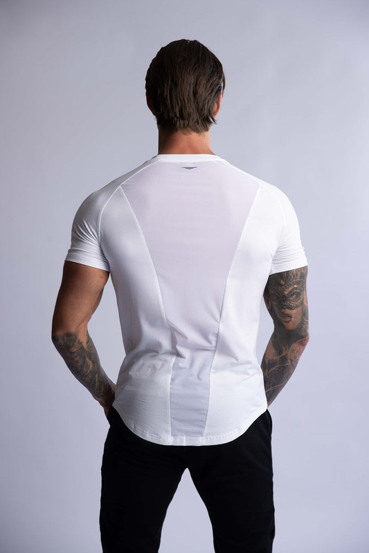 V697-RAGLAN-CREW-TEE-WHITE-SMALL-218023-02 HARD HITTERS RAGLAN CREW TEE WHITE SMALL - Image 1