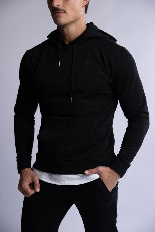 V697-SLIM-FIT-TERRY-HOODIE-BLACK-X-LARGE-218152-00 HARD HITTERS SLIM FIT TERRY HOODIE BLACK X-LARGE - Image 1