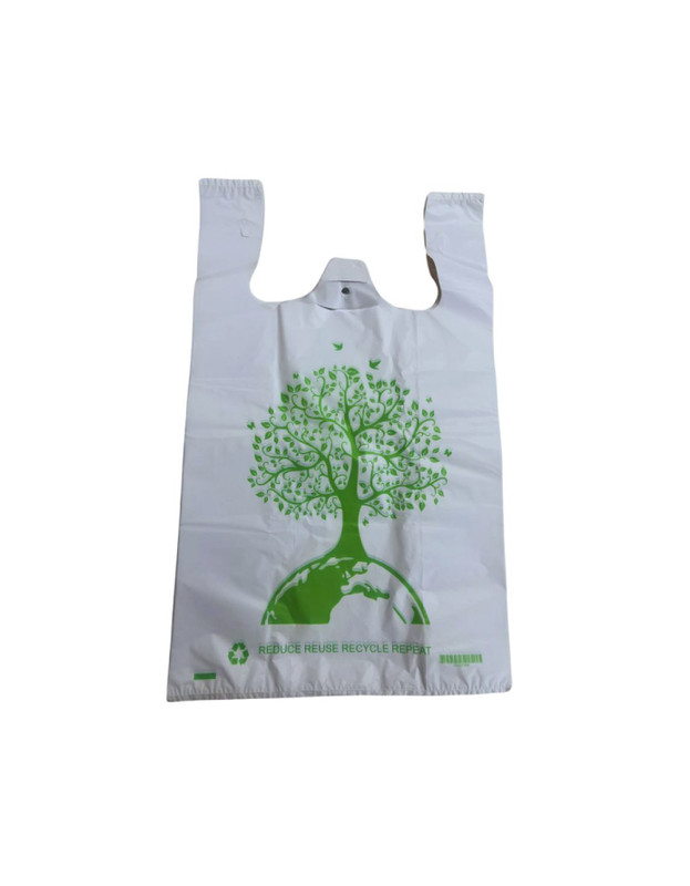 V700-CB700010018-185613-00 Reusable Carry Bags Eco Plastic Bags Wholesale Printed Carry Bag Medium (700 Pcs) Wholesale White Color - Image 1