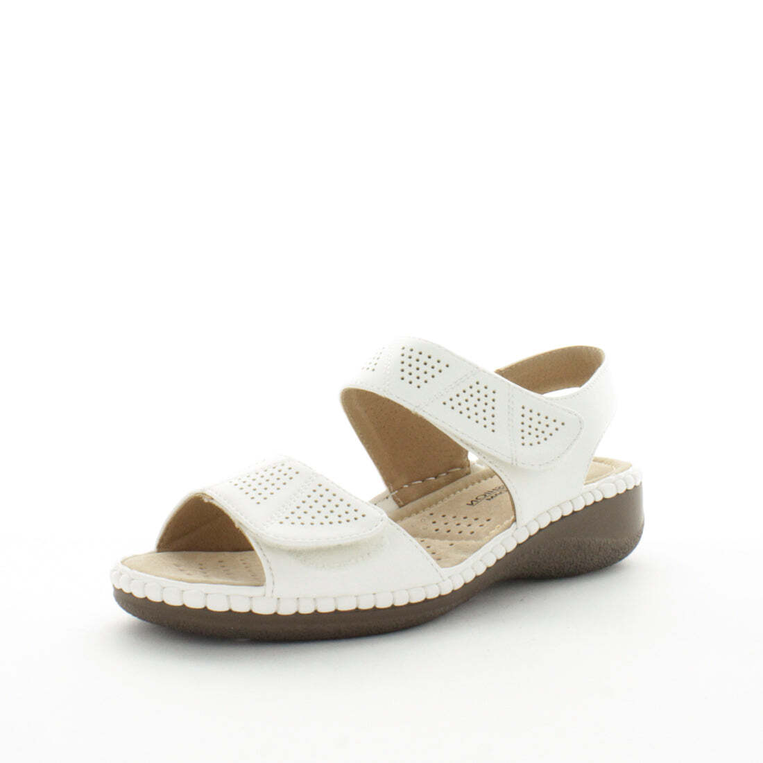 V717-AMANELA-WHITESMOOTH-10-191990-00 AEROCUSHION Women's MANELA Sandals White Smooth Shoe 10US - Image 1