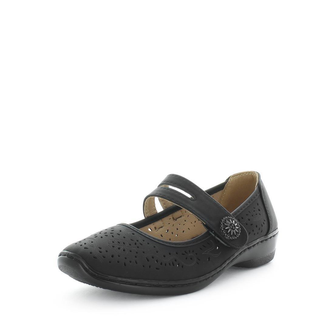 V717-AMIKERII-BLACK-8-193993-00 AEROCUSHION Women's MIKERII Flats Black Shoe 8US - Image 1