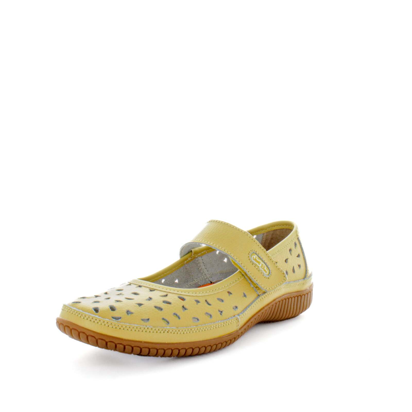 V717-JBCALE-MUSTARD-38-188659-00 JUST BEE Women's CALE Flats Mustard 38EU - Image 1