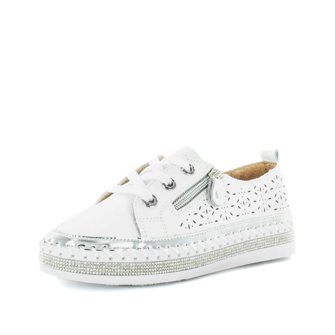 V717-JBCHELSY-WHITE-37-188237-00 JUST BEE Women's CHELSY Sneakers White 37EU - Image 1