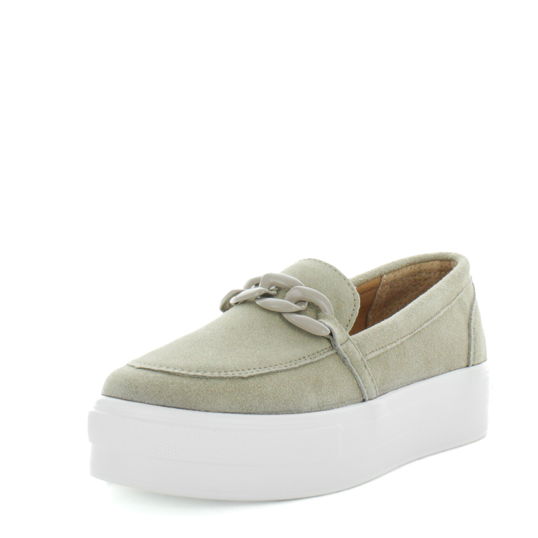 V717-JBCHIMY-BGS-36-188559-00 JUST BEE Women's CHIMY Loafers / Slip ons Beige Suede 36EU - Image 1