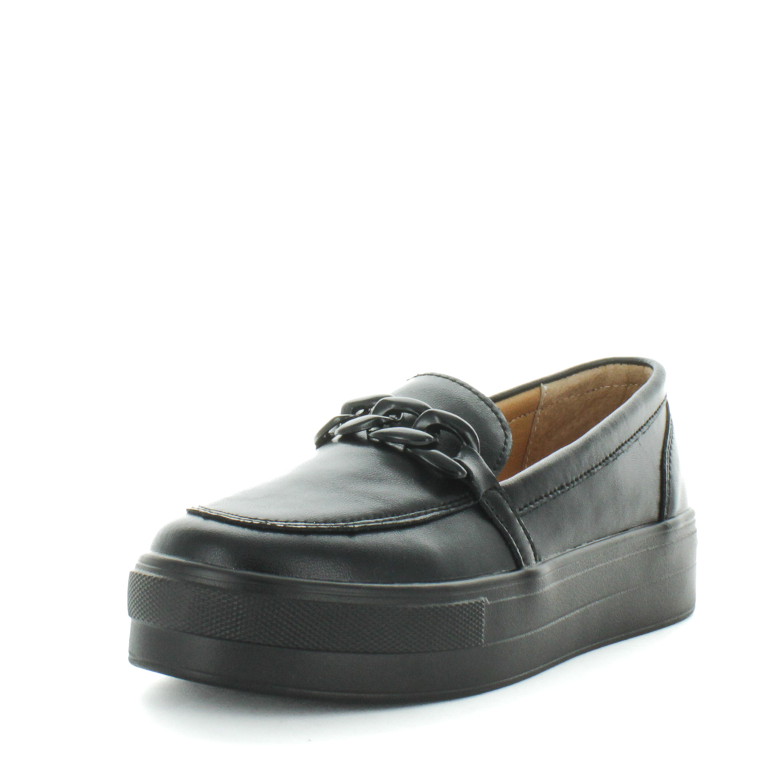 V717-JBCHIMY-BLM-37-188548-00 JUST BEE Women's CHIMY Loafers / Slip ons Black Smooth 37EU - Image 1