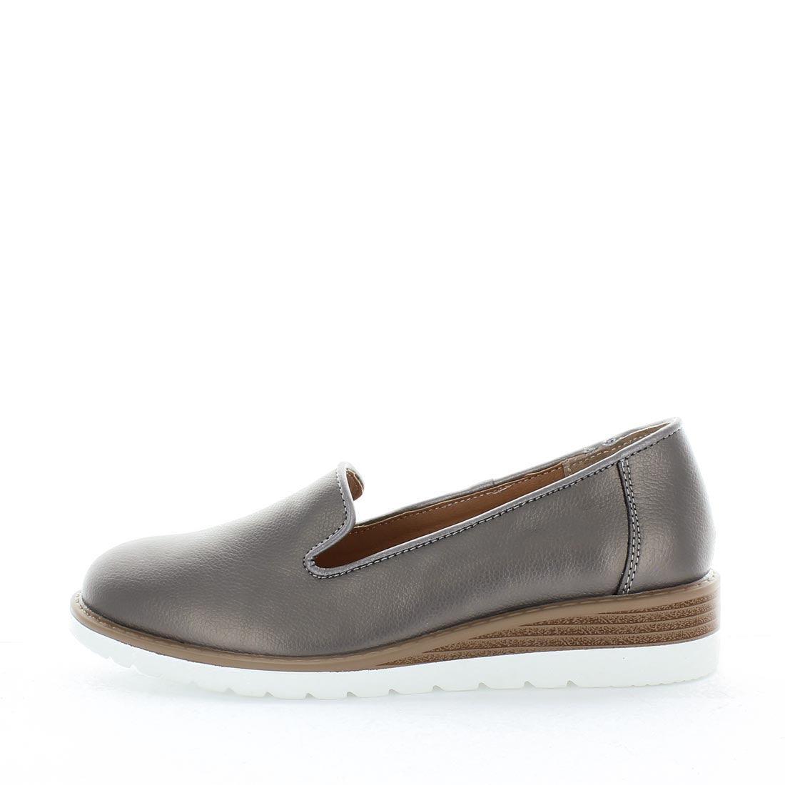 V717-JBCLAUDIA-PEWTER-39-189107-00 JUST BEE Women's CLAUDIA Flats Pewter 39EU - Image 1