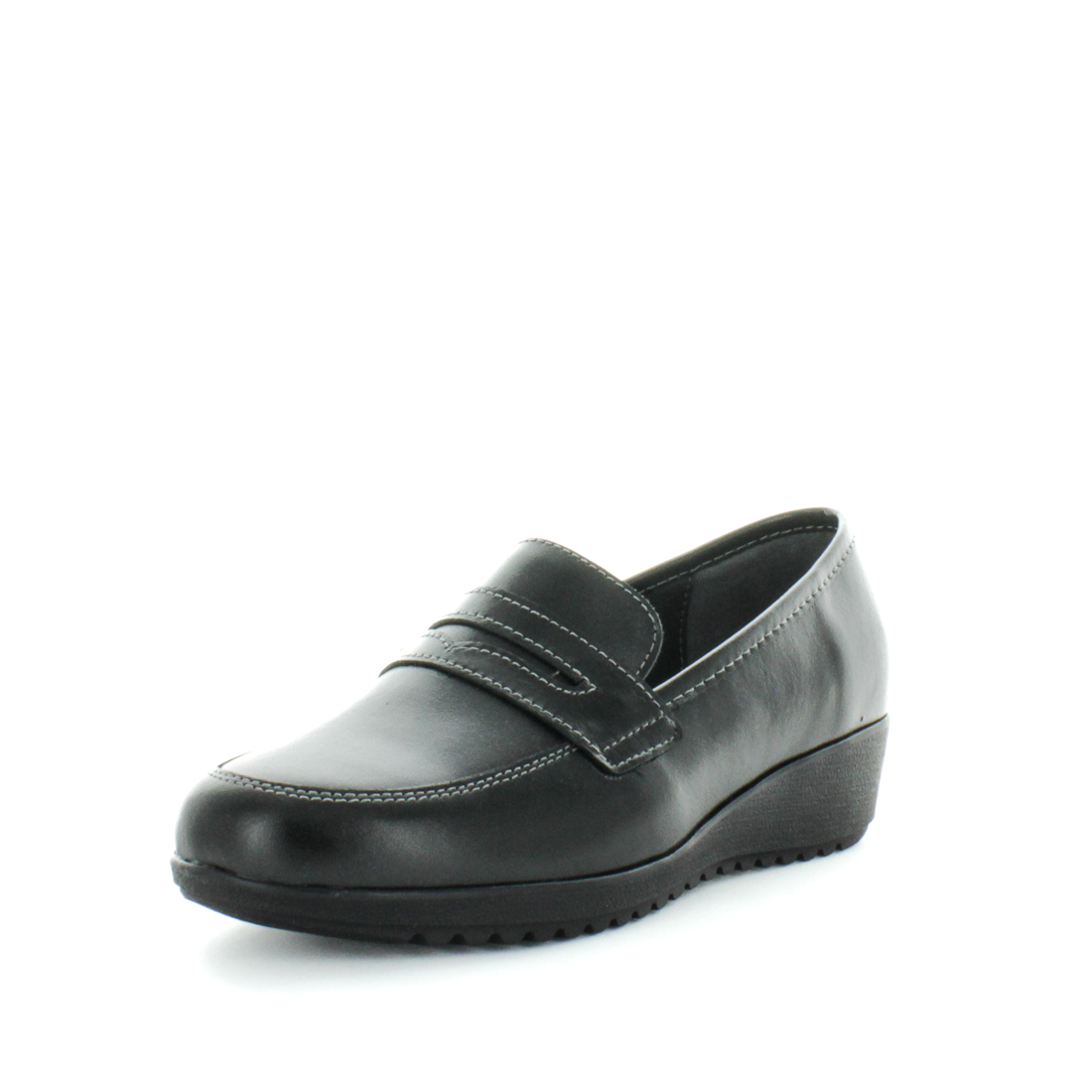 V717-KFKANCY-BLACKSMOOTH-41-192547-00 KIARFLEX Women's KANCY Loafers / Slip ons Black Smooth Shoe 41EU - Image 1