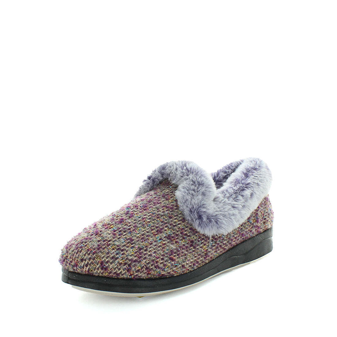 V717-PEMILLE-PURPLEKNIT-6-187383-00 Panda PEMILLE Slippers Uggs Purple Knit Shoe 6 - Image 1