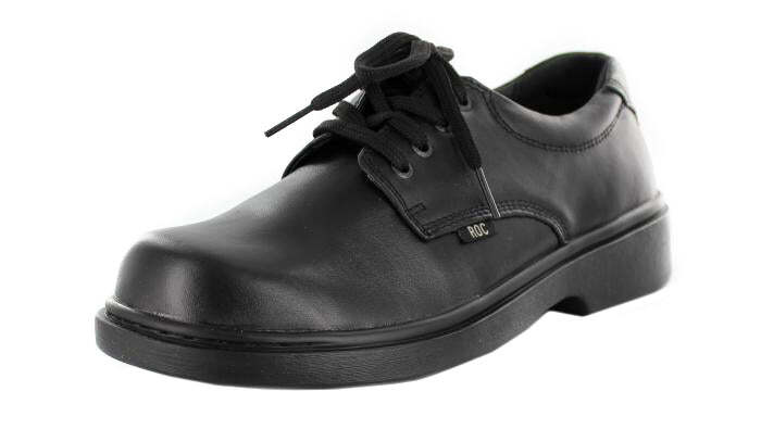 V717-RSTROBE-BLACK-12-193939-00 ROC SHOES Girl's STROBE School Black Shoe 12US - Image 1
