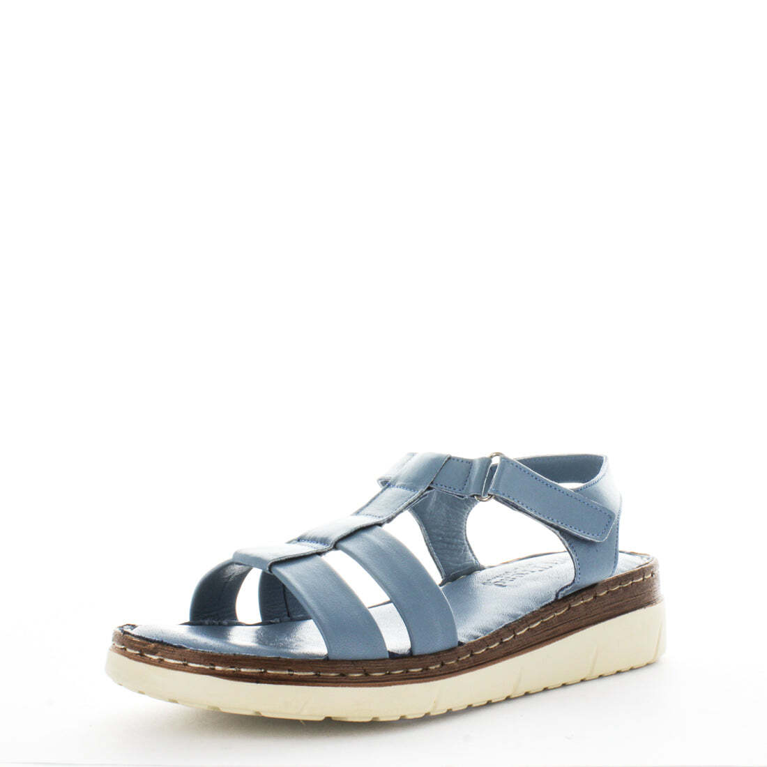 V717-STBANCY-BLUE-37-192644-00 SOFT TREAD ALLINO Women's BANCY Sandals Blue Shoe 37EU - Image 1