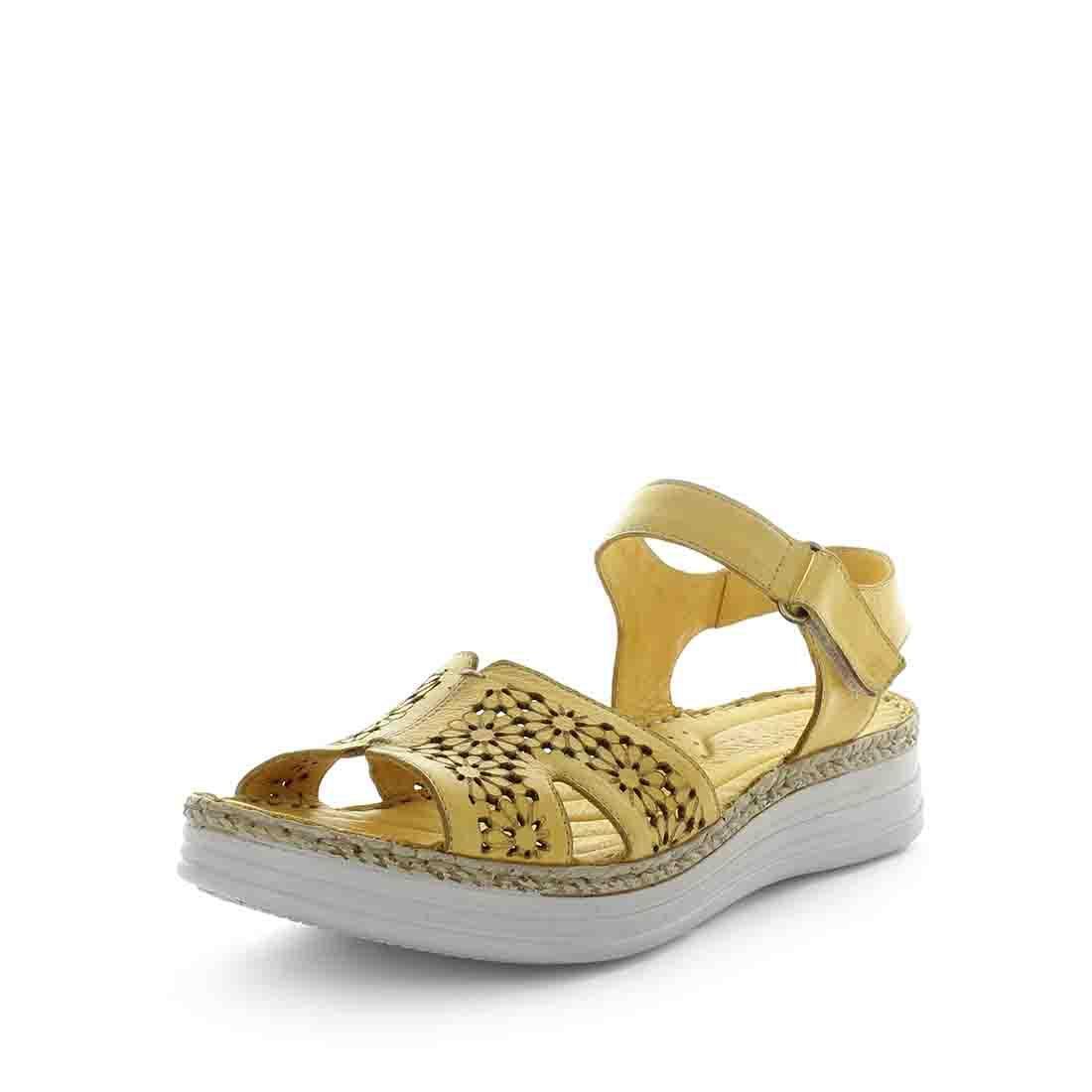 V717-STBANITA-MUSTARD-37-193260-00 SOFT TREAD ALLINO Women's BANITA Sandals Mustard Shoe 37EU - Image 1