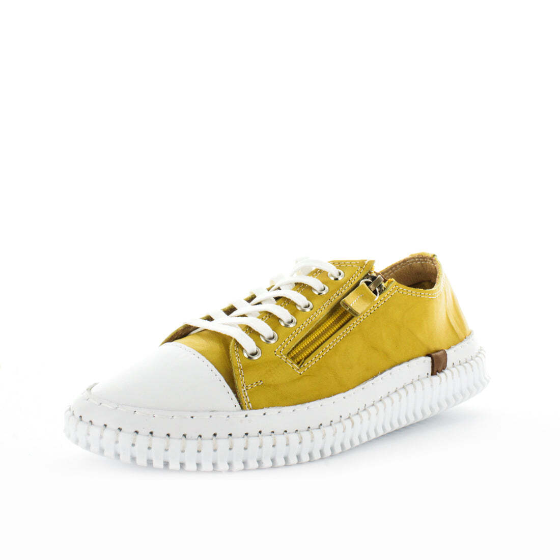 V717-STBANNAH-MUSTARD-39-193374-00 SOFT TREAD ALLINO Women's BANNAH Sneakers Mustard Shoe 39EU - Image 1